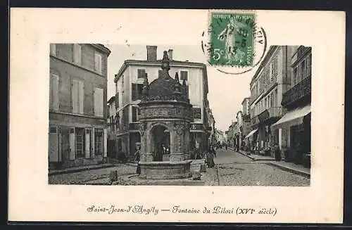 AK Saint-Jean-d`Angély, Fontaine du Pilori, XVe siècle