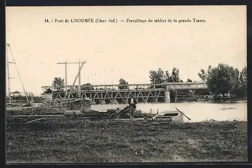 AK L`Houmée, Pont, Ferraillage du tablier de la grande travée