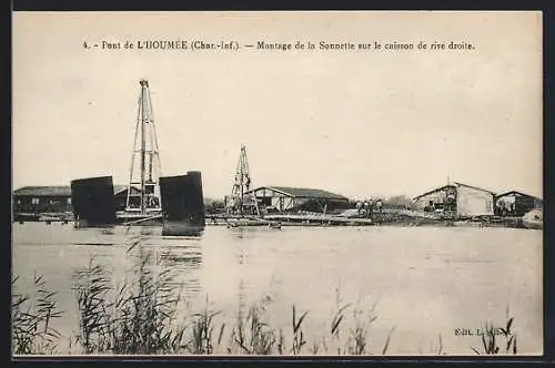 AK L`Houmée, Pont, Montage de la Sonnette sur le caisson de rive droite