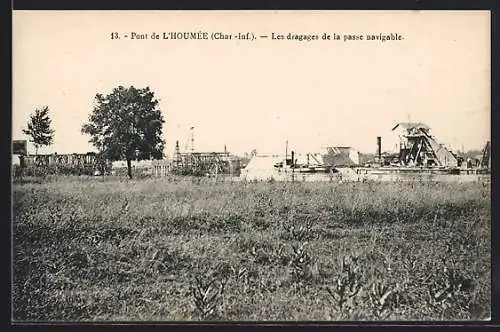 AK L`Houmée, Pont, Les dragages de la passe navigable