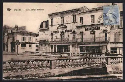 AK Matha, Place André Samson avec vue sur le Grand Café National