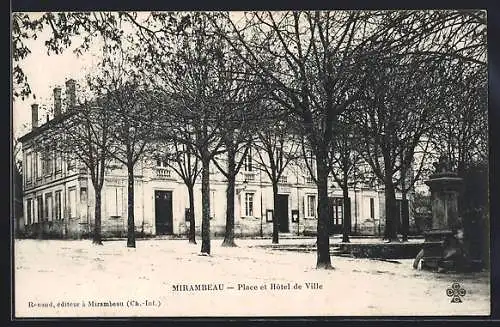 AK Mirambeau, Place et Hôtel de Ville