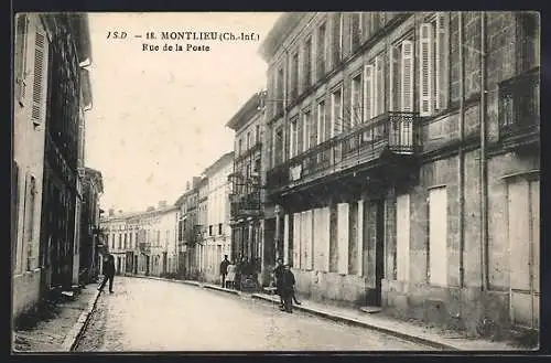 AK Montlieu, Rue de la Poste