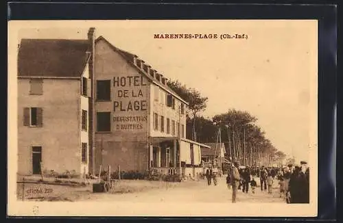 AK Marennes-Plage, Hôtel de la Plage avec dégustation d`huîtres et promenade animée