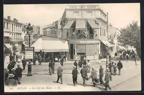 AK Royan, Le Cafe des Bains, Strassenpartie