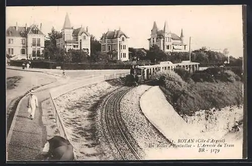 AK Royan /Cote d`Argent, Les Villas d` Pontaillac, L`Arrivee du Tram