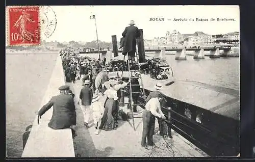 AK Royan, Arrivé du Bateau de Bordeaux