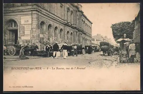 AK Rochefort-sur-Mer, La Bourse, rue de l`Arsenal