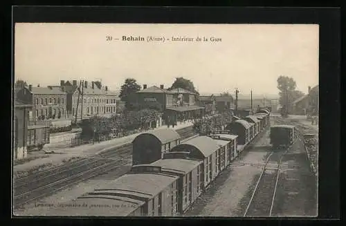 AK Bohain /Aisne, Intérieur de la Gare