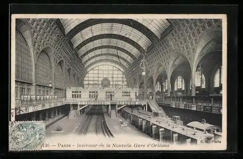 AK Paris, Intérieur de la Nouvelle Gare d`Orléans