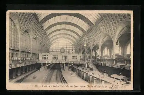 AK Paris, Intérieur de la Nouvelle Gare d`Orleans