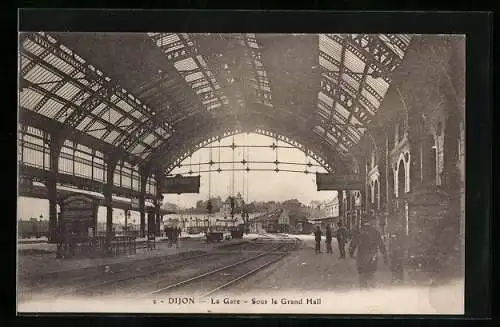 AK Dijon, La Gare, Sous le Grand Hall