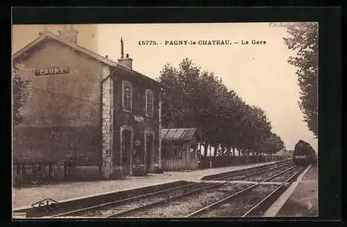 AK Pagny-le-Chateau, La Gare