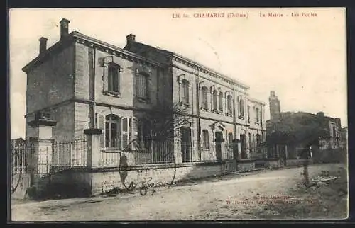 AK Chamaret, La Mairie, Les Écoles