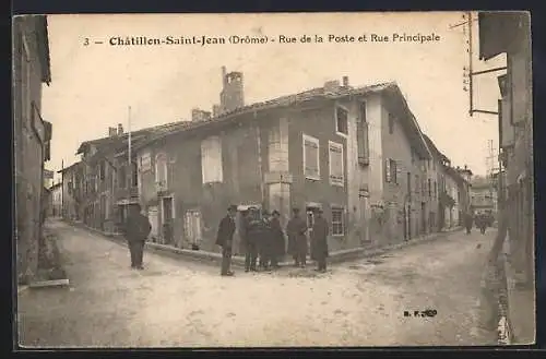 AK Châtillon-Saint-Jean, Rue de la Poste et Rue Principale