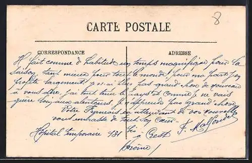 AK Crest, L`Église construite en 1847 sur l`emplacement de l`ancienne église de Saint-Sauveur