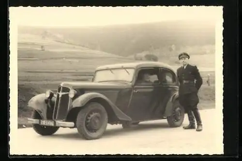 Foto-AK Auto Adler mit Kennzeichen SF 493-27