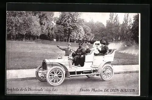 AK Auto-Reklame für Double Phaeton von Dion-Bouton