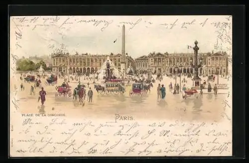 AK Paris VIII, Place de la Concorde