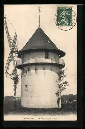 AK Montfermeil, Windmühle, Le Moulin de la Galette