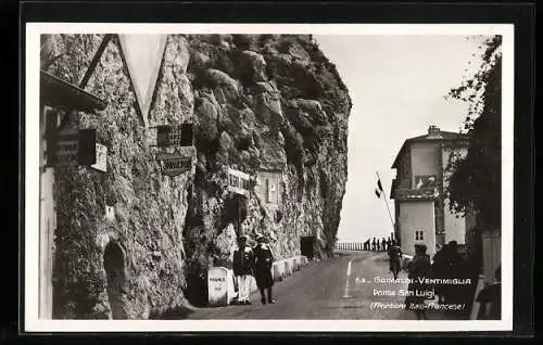 AK Grimaldi-Ventimiglia, Ponte San Luigi, Frontiera Italo-Francese