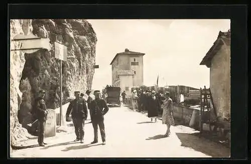 AK Menton, Pont St. Louis, Frontière Franco-Italienne