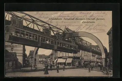 AK Schwebebahn Vohwinkel-Sonnborn-Elberfeld-Barmen, Landstrecke