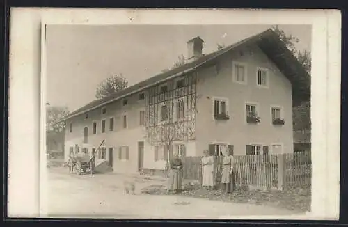 Foto-AK Stephanskirchen, Gehöft Ziegelberg 1914