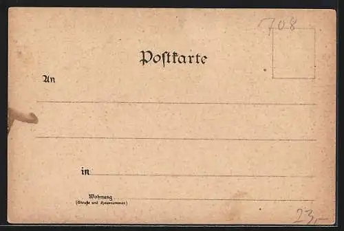Lithographie Unterkochen, Kocher-Ursprung mit Elisabethen-Steg, Kollmann-Stein, Glashütte