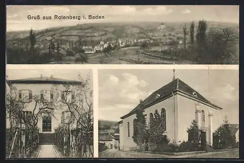 AK Rotenberg /Baden, Pfarrhaus der Kirche St. Nikolaus