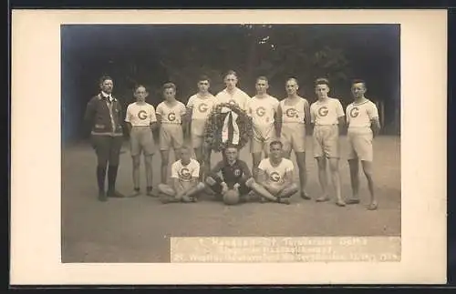 Foto-AK Gotha, Handballverein 1924