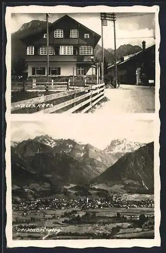 AK Oberstdorf i. Allg., Hotel Haus Rees, Teilansicht