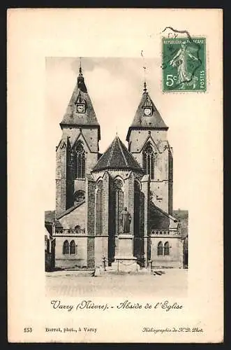 AK Varzy /Nièvre, Abside de l`Eglise