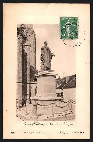 AK Varzy /Nièvre, Statue de Dupin