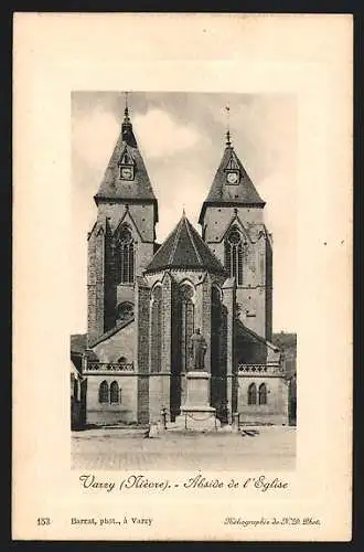 AK Varzy /Nièvre, Abside de l`Eglise