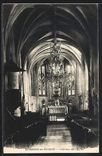 AK St-Amand-en-Puisaye, Intérieur de l`Église