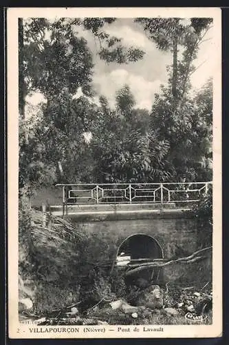 AK Villapourcon /Nièvre, Pont de Lavault