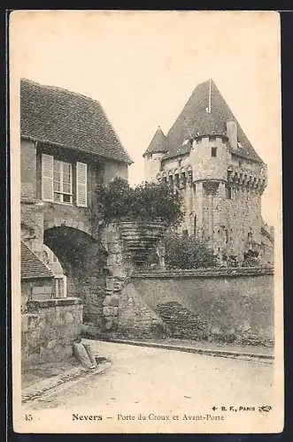 AK Nevers, Porte du Croux et Avant-Porte