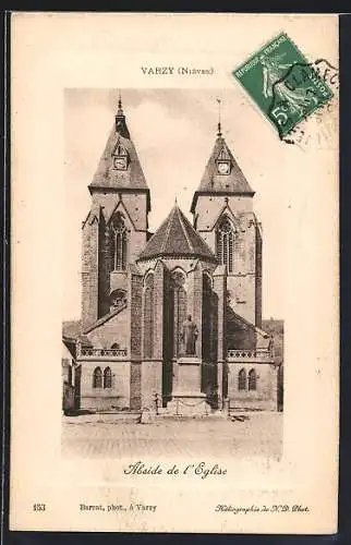 AK Varzy /Nièvre, Abside de l`Eglise