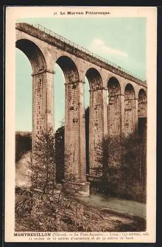 AK Montreuillon /Nièvre, Le Pont-Aqueduc