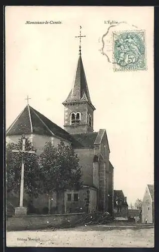 AK Monceaux-le-Comte, L`Église