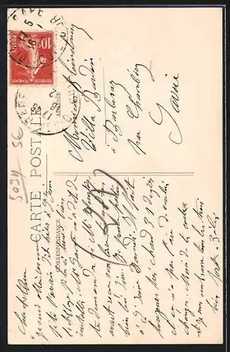 AK Saint-Seine-L`Abbaye, Eglise, Intérieur