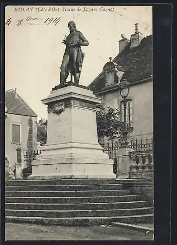 AK Nolay /Côte-d`Or, Statue de Lazare Carnot