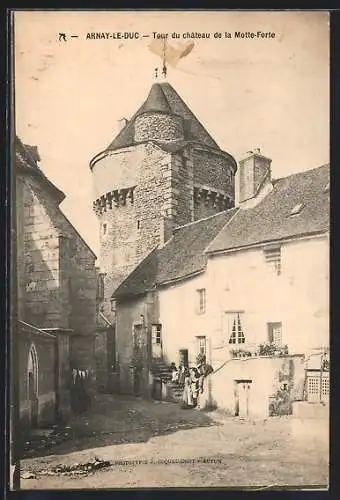 AK Arnay-le-Duc, Tour du château de la Motte-Forte