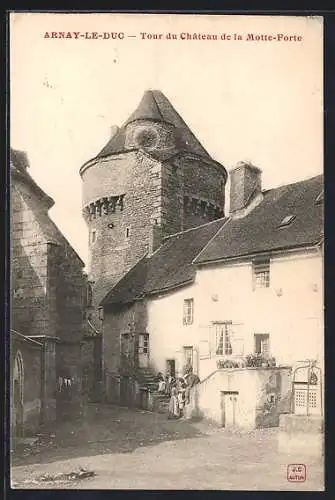 AK Arnay-le-Duc, Tour du Château de la Motte-Forte