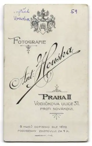 Fotografie Ant. Houska, Praha, Vodickova Ulice 31, Vojtech Voudia