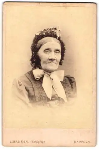 Fotografie L. Hansen, Kappeln, Marie Dorothea Jessen geb. Marxen aus Grödersby