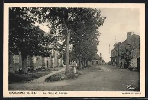 AK Ingrandes, La Place et l`Église