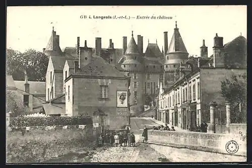 AK Langeais, Entrée du château