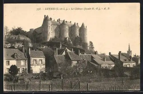 AK Luynes, Le Château, facade N.-O.